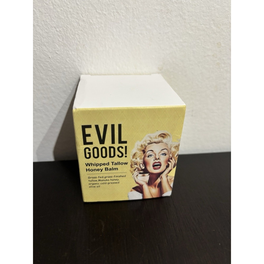 EVIL GOODS 4.23oz Whipped Tallow Honey Balm Skin Hydrating Moisturizer